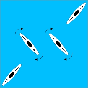 1 and 4 pass eachother